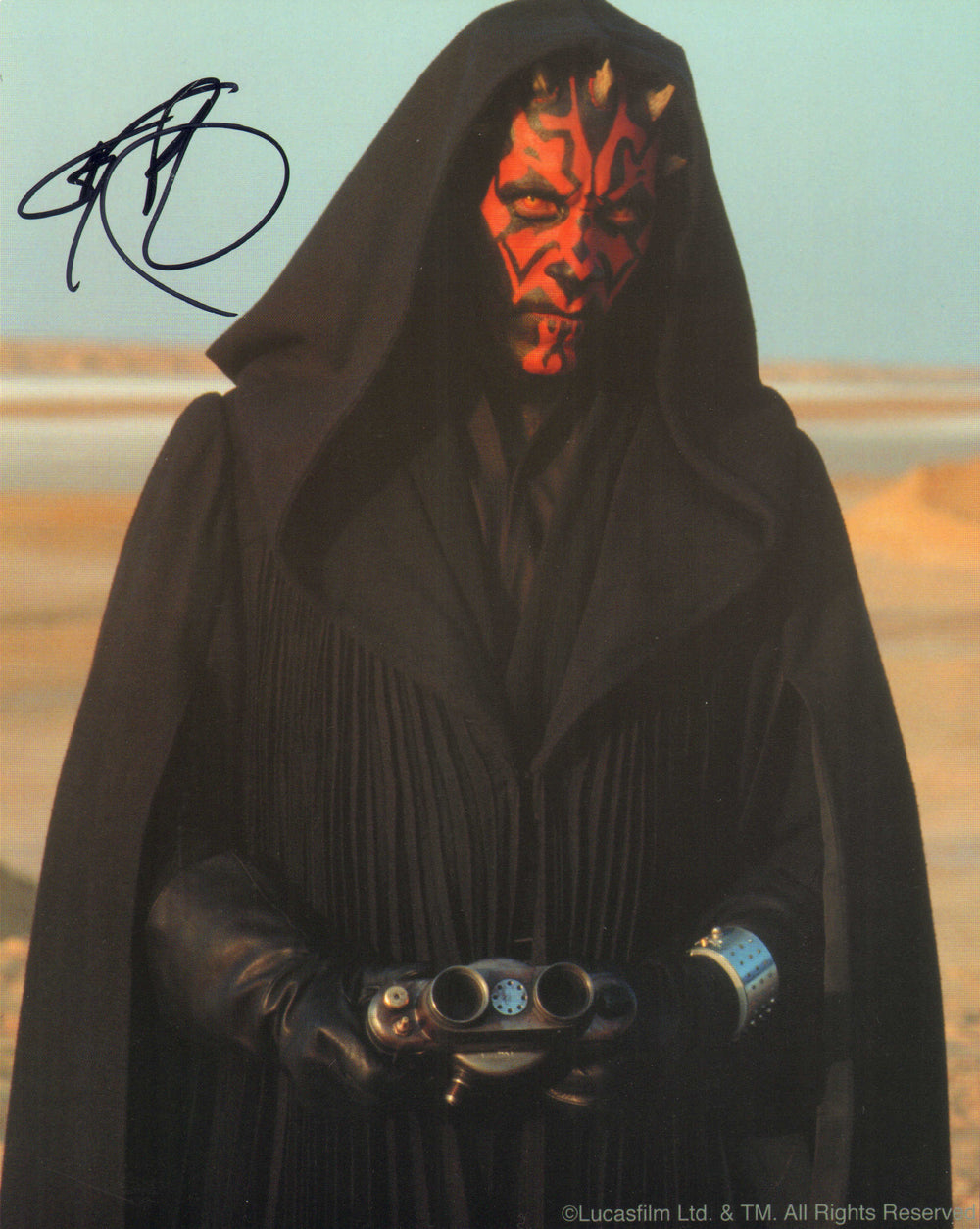 Ray Park as Darth Maul in Star Wars Episode I: The Phantom Menace Signed 8x10 Photo