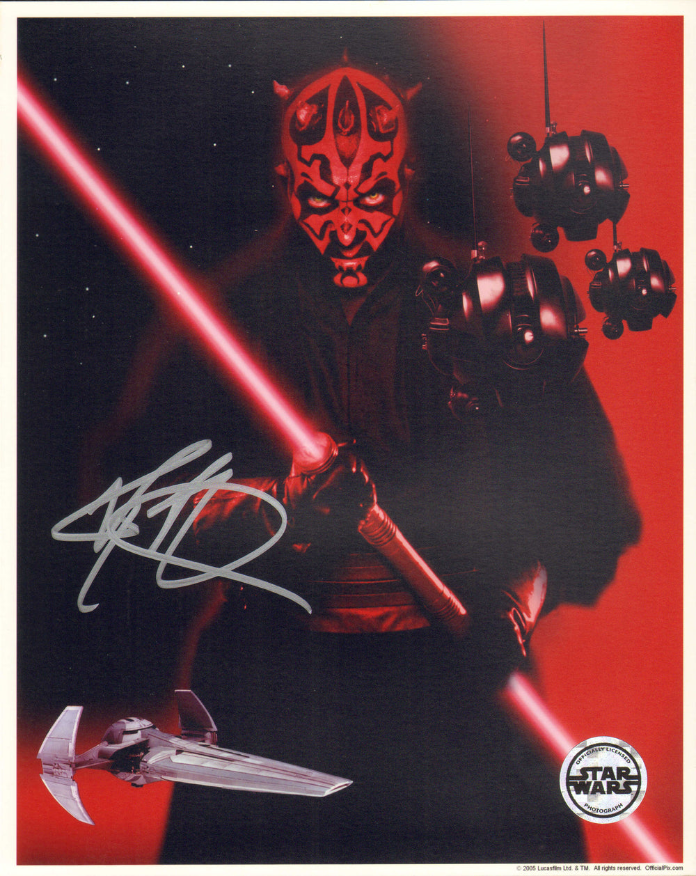 Ray Park as Darth Maul in Star Wars Episode I: The Phantom Menace (Official Pix) Signed 8x10 Photo