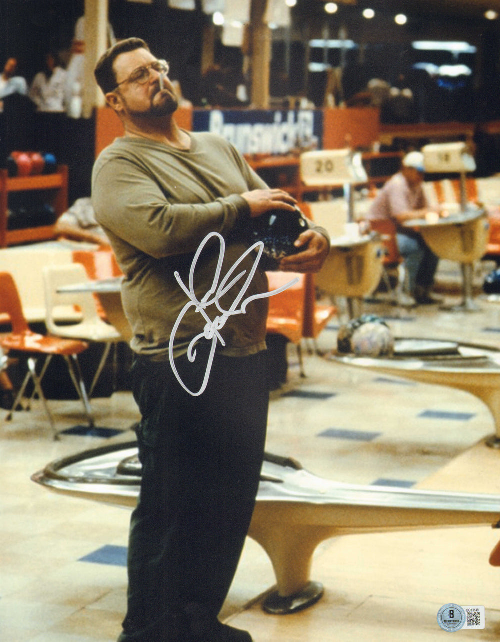 John Goodman as Walter Sobchack in The Big Lebowski (Beckett) Signed 11x14 Photo