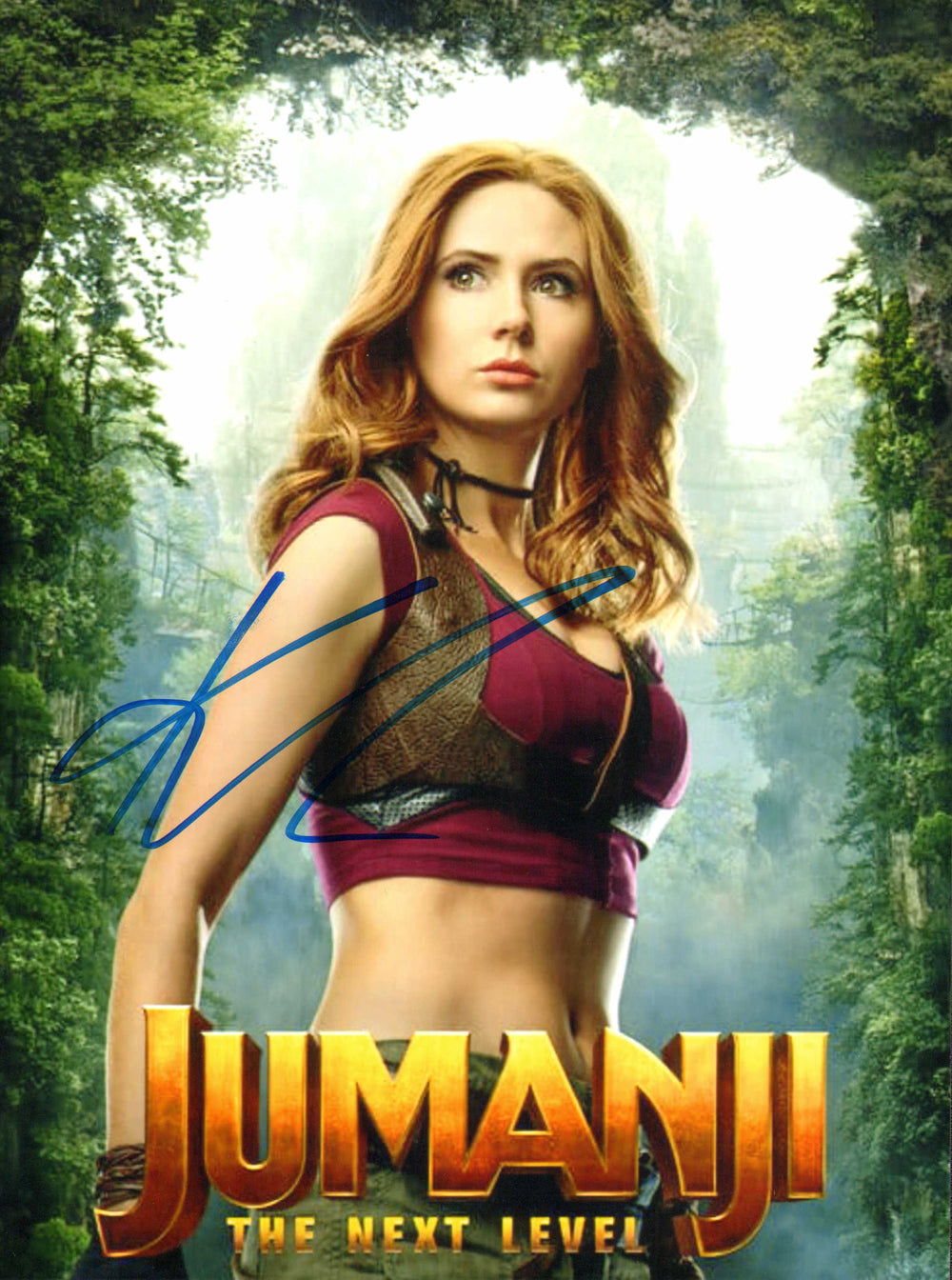 Karen Gillan as Ruby Roundhouse in Jumanji: The Next Level Signed 6x8 Photo