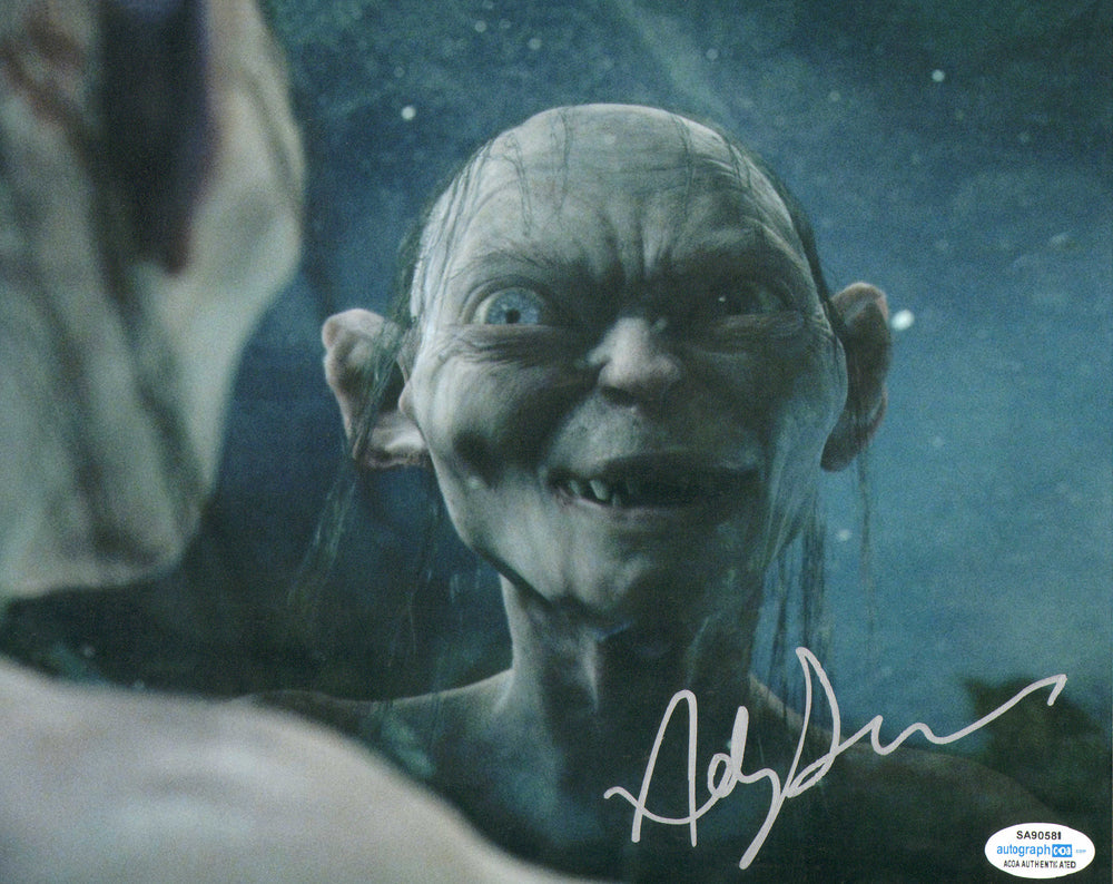 Andy Serkis as Gollum in The Lord of the Rings: The Return of the King Signed 8x10 Photo