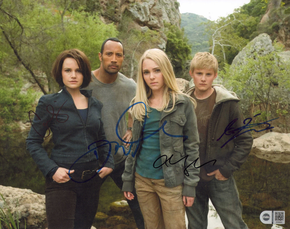 Race to Witch Mountain (SWAU) 11x14 Photo Cast Signed by Dwayne 