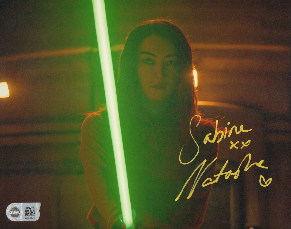 Natasha Liu Bordizzo as Sabine Wren in Star Wars: Ahsoka (SWAU) Signed 8x10 Photo with Character Name