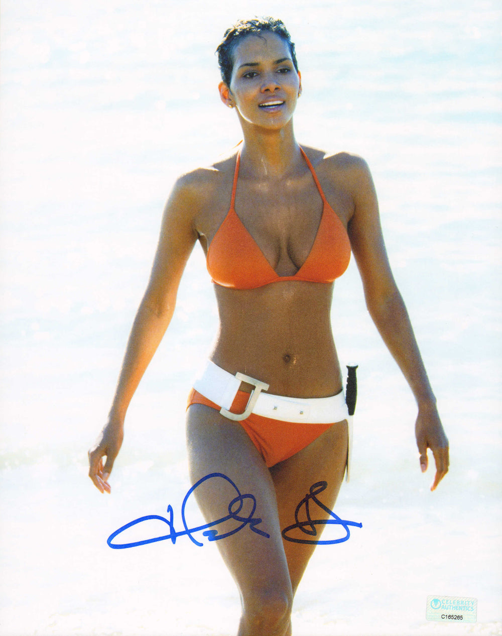 Halle Berry as Jinx in James Bond 007: Die Another Day (Celebrity Authentics) Signed 8x10 Photo