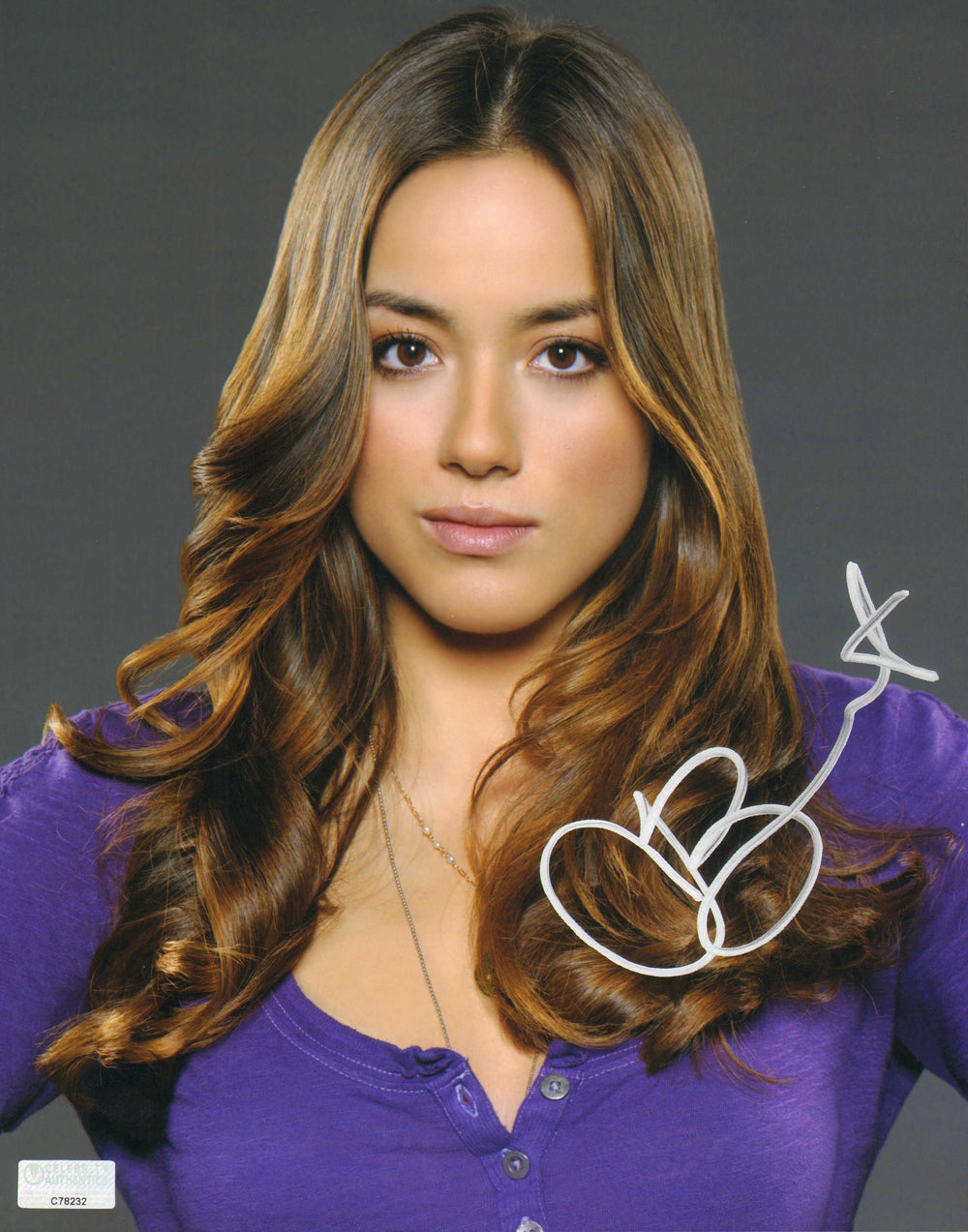 Chloe Bennet from Agents of S.H.I.E.L.D. & Dave (Celebrity Authentics) Signed 8x10 Photo