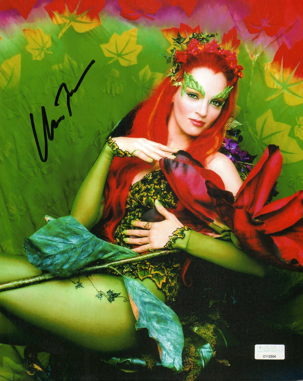 Uma Thurman as Poison Ivy in Batman & Robin (Celebrity Authentics) Signed 8x10 Photo