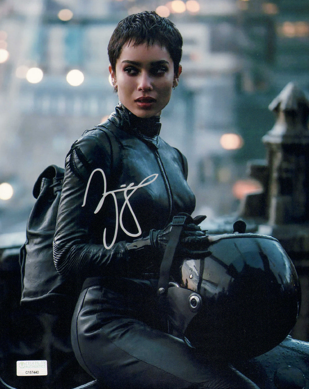 Zoë Kravitz as Selina Kyle / Catwoman in The Batman (Celebrity Authentics) Signed 8x10 Photo