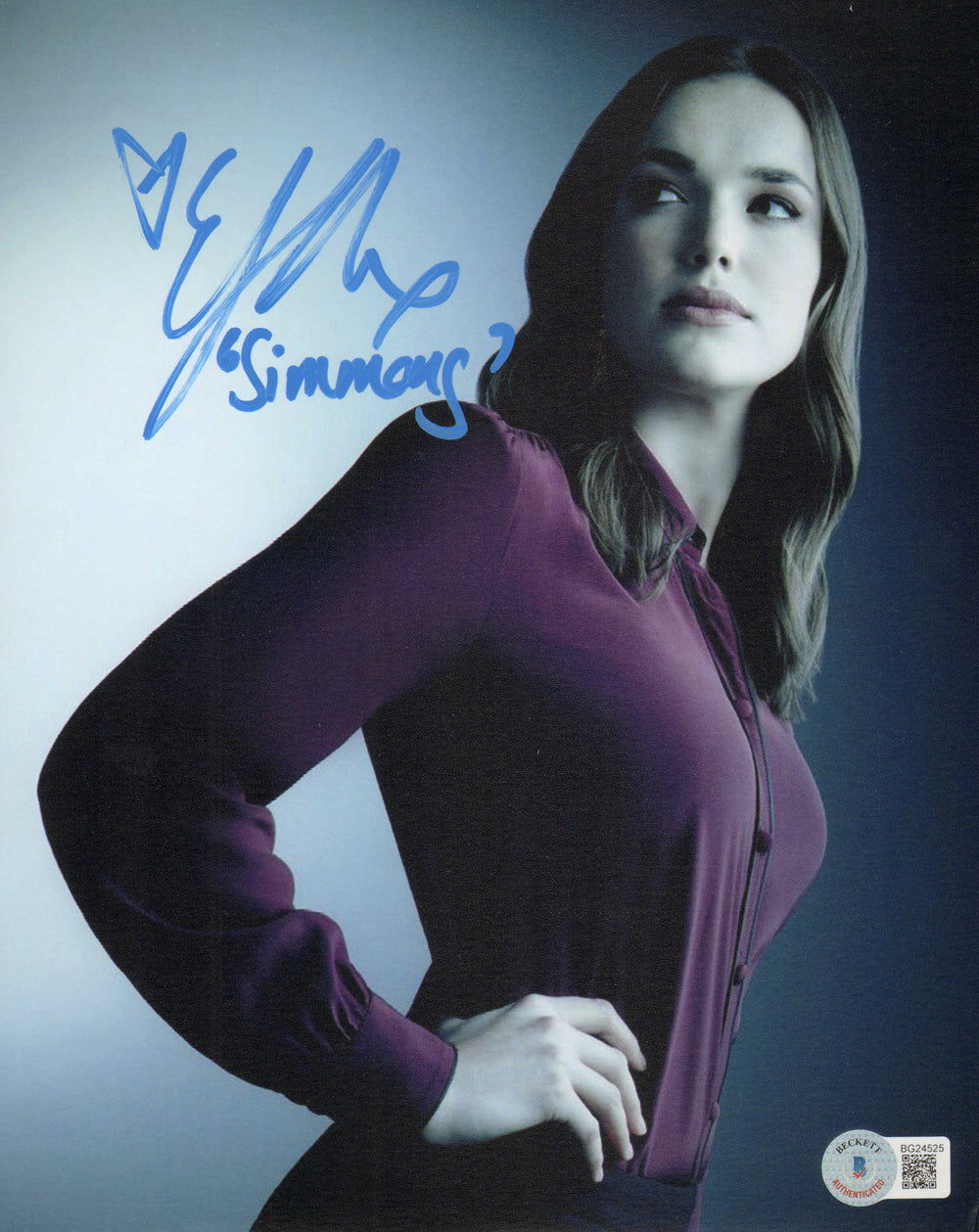 Elizabeth Henstridge as Jemma Simmons in Agents of S.H.I.E.L.D. (Beckett) Signed 8x10 Photo with Character Name