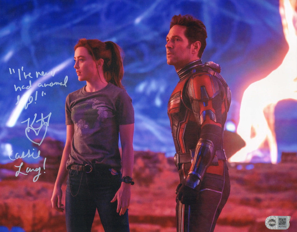 Kathryn Newton as Cassie Lang in Ant-Man & The Wasp: Quantumania (SWAU) Signed 11x14 Photo with Character Name and Quote
