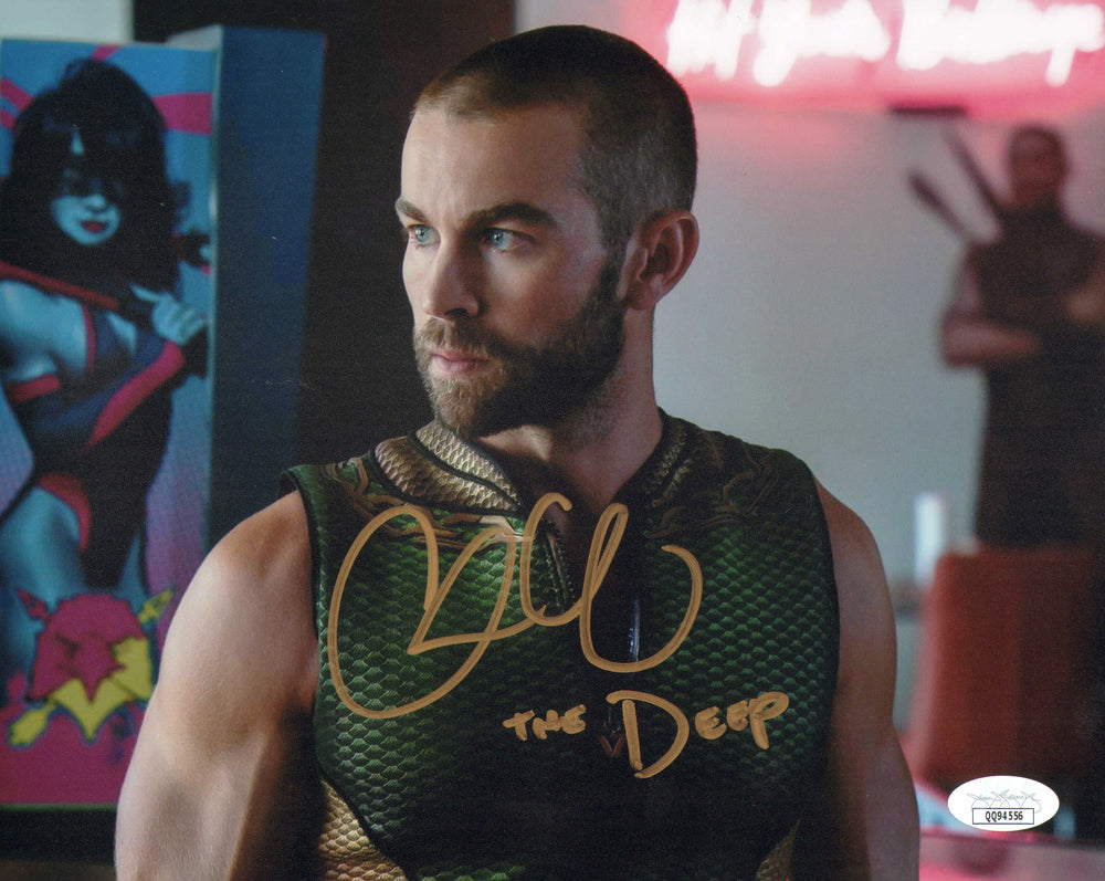 Chace Crawford as The Deep in The Boys (JSA) Signed 8x10 Photo with Character Name