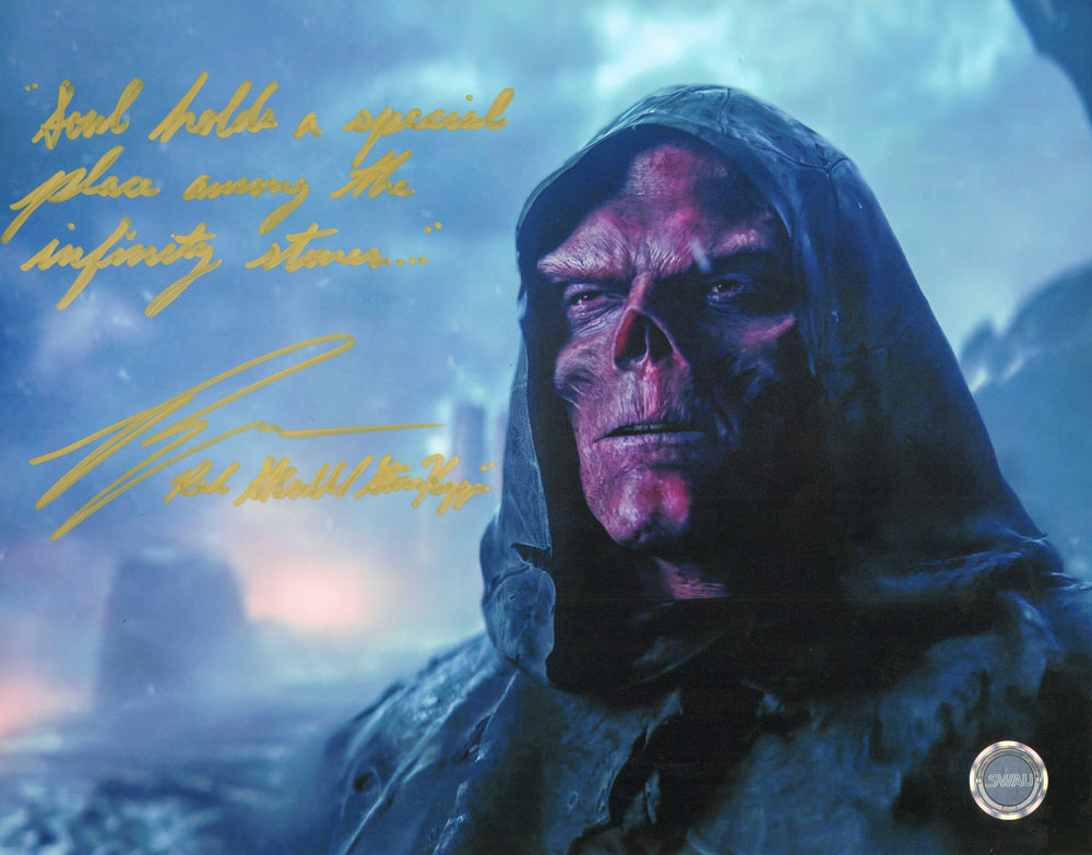 Ross Marquand as Stonekeeper Red Skull in Avengers: Infinity War (SWAU) Signed 11x14 Photo with Character Name & Quote