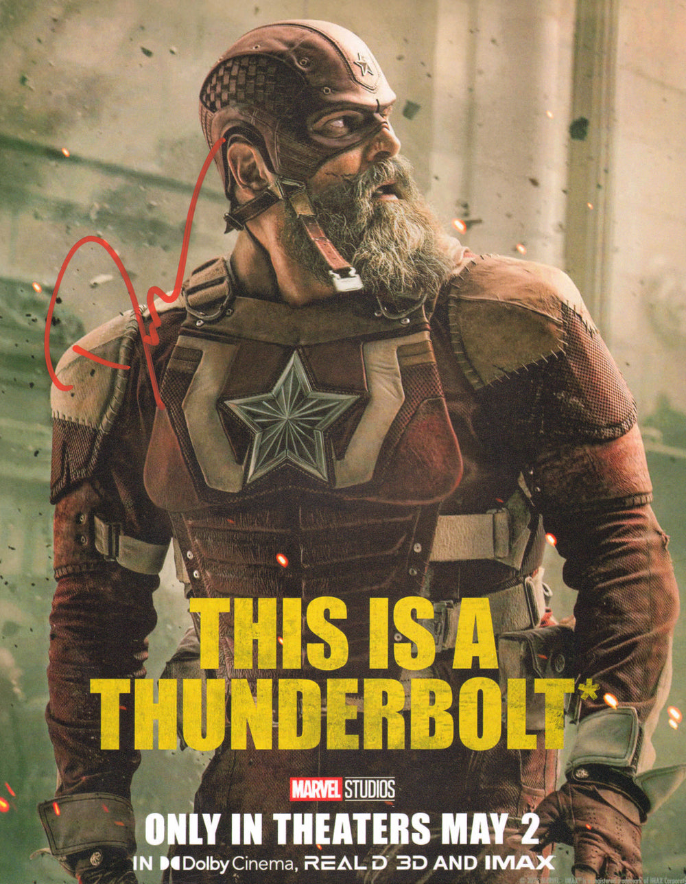 David Harbour as Alexei Shostakov in Marvel's Thunderbolts* / The New Avengers Signed 11x14 Photo