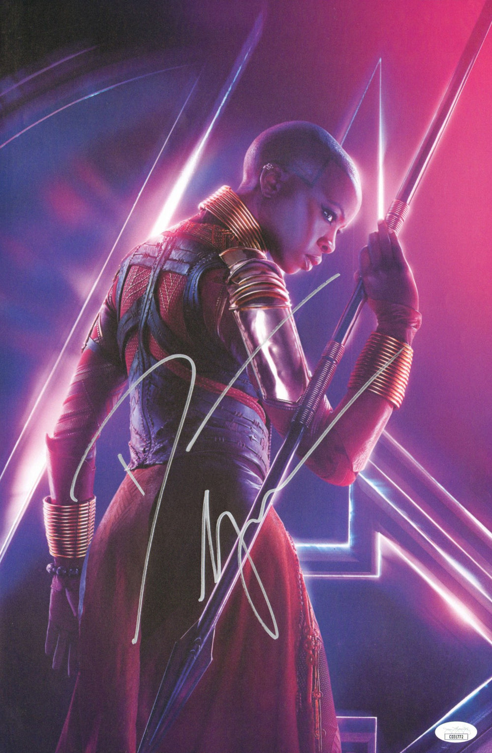 Danai Gurira as Okoye in Avengers: Infinity War (JSA) Signed 12x18 Photo