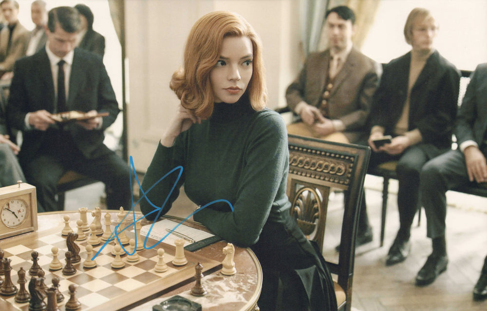 Anya Taylor-Joy as Beth Harmon in The Queen's Gambit Signed 11x17 Photo