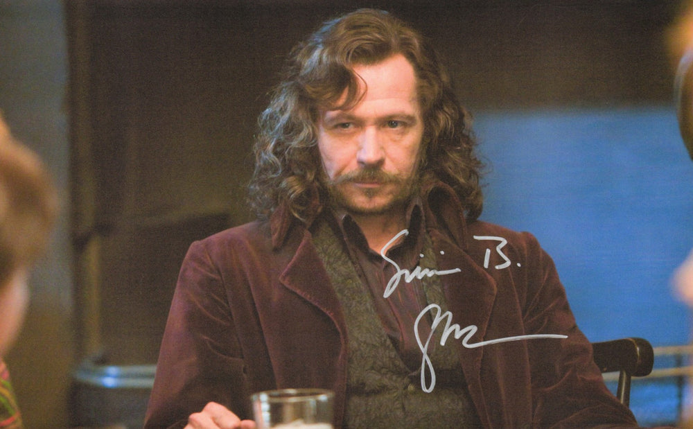 Gary Oldman as Sirius Black in Harry Potter & the Order of the Phoenix Signed 11x17 Photo with Character Name