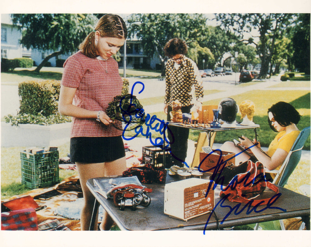 Scarlett Johansson as Rebecca and Thora Birch as Enid in Ghost World Signed 8x10 Photo