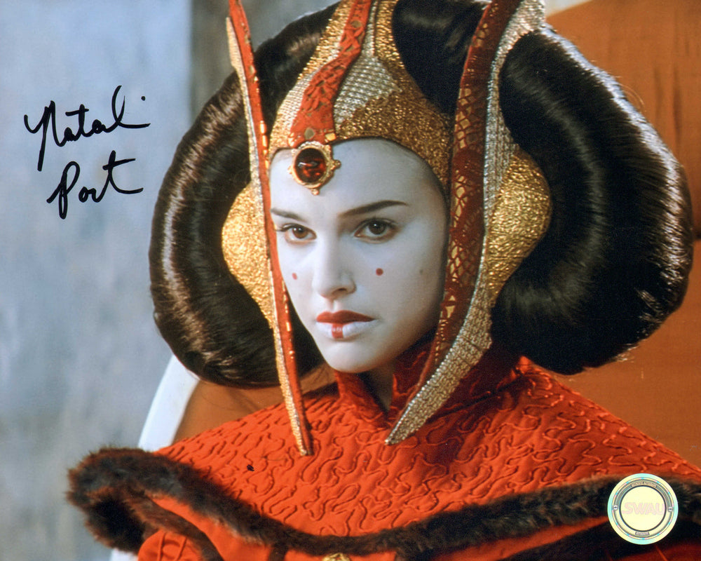 Natalie Portman as Queen Padme Amidala in Star Wars Episode I: The Phantom Menace (SWAU) Signed 8x10 Photo