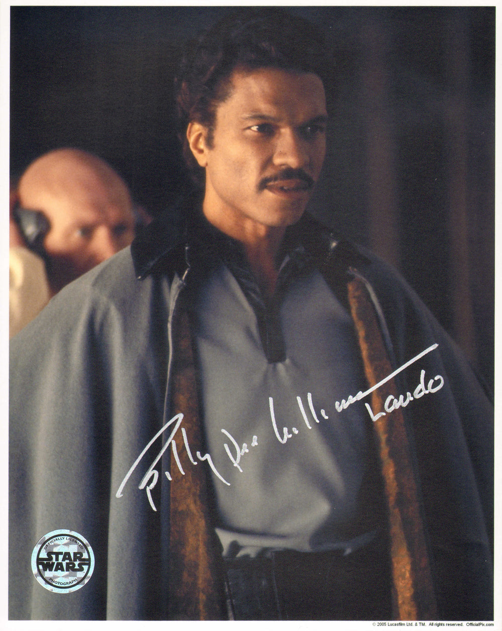 Billy Dee Williams as Lando in Star Wars: The Empire Strikes Back (Official Pix) Signed 8x10 Photo with Character Name
