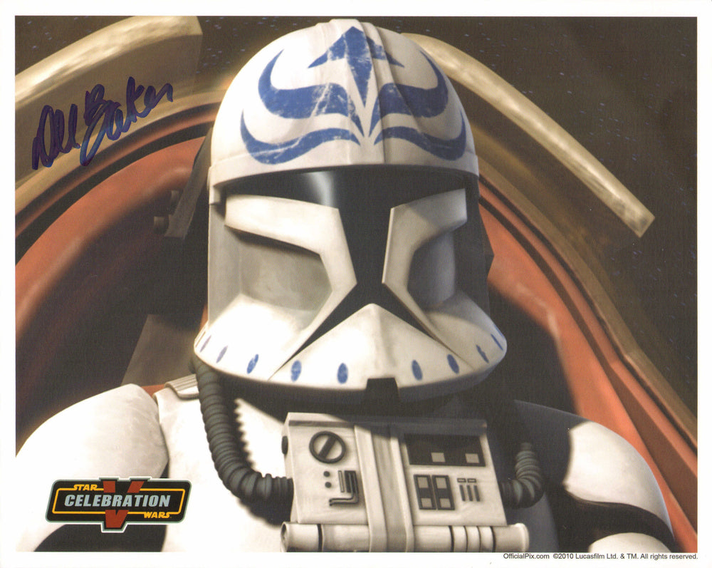Dee Bradley Baker as Clone Pilot Axe in Star Wars: The Clone Wars (Official Pix Celebration V) Signed 8x10 Photo