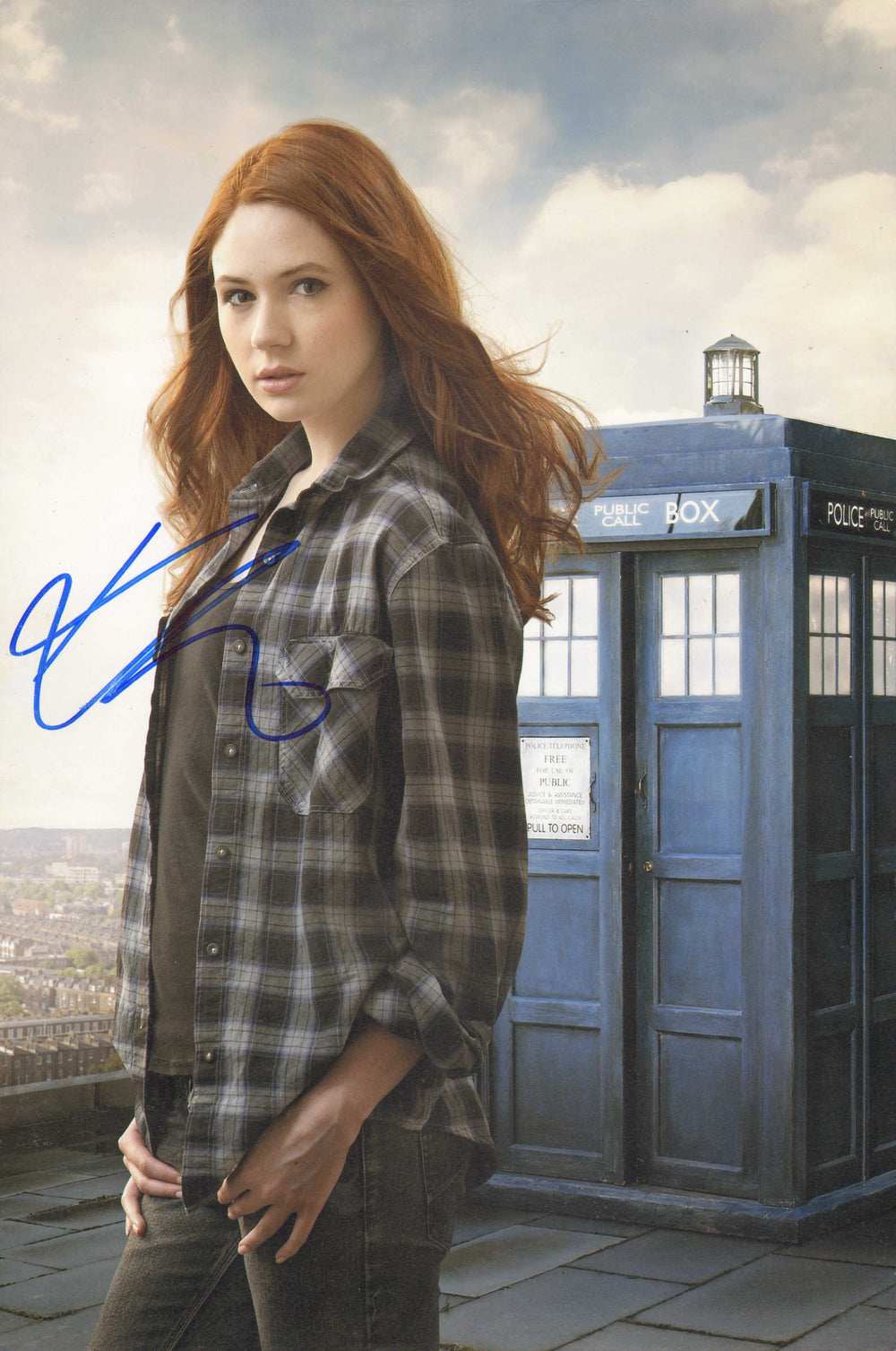 Karen Gillan as Amy Pond in Doctor Who Signed 8x12 Photo