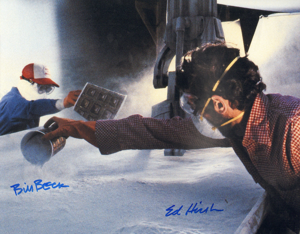 Bill Beck & Ed Hirsh ILM Visual Effects Artists Behind the Scenes of Star Wars: The Empire Strikes Back Signed 11x14 Photo