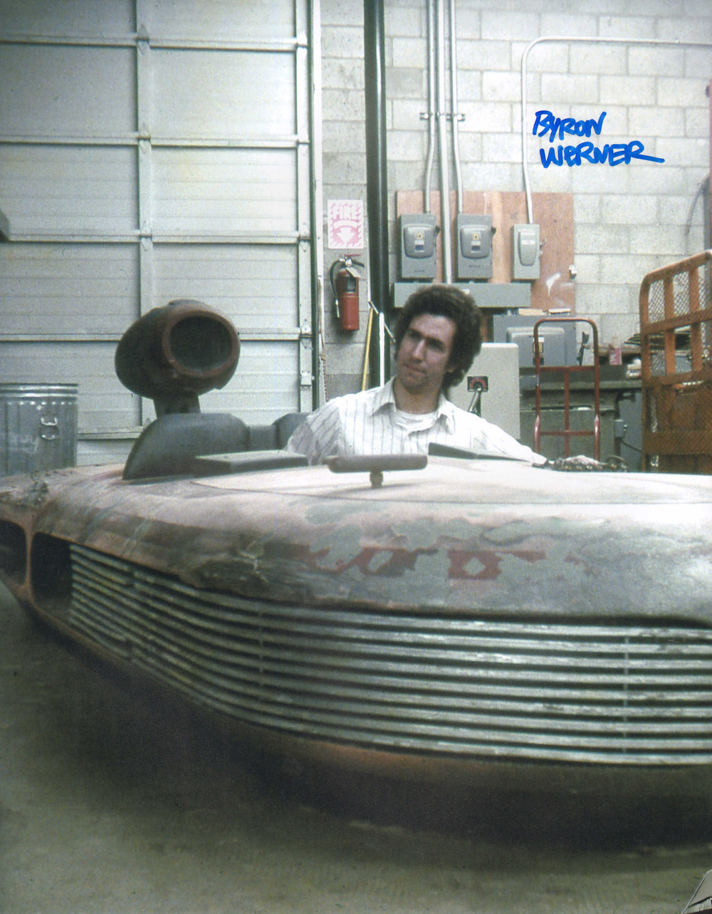 Byron Werner Behind the Scenes of Star Wars Signed 11x14 Photo