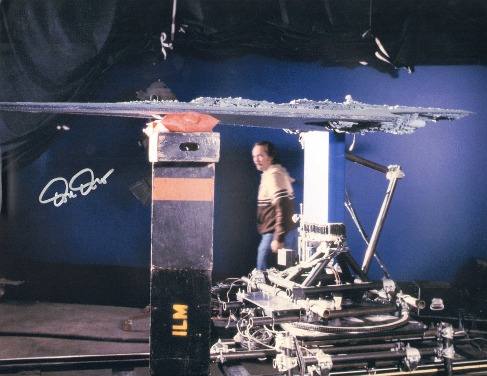 Don Dow Behind the Scenes of Star Wars: Return of the Jedi Signed 11x14 Photo