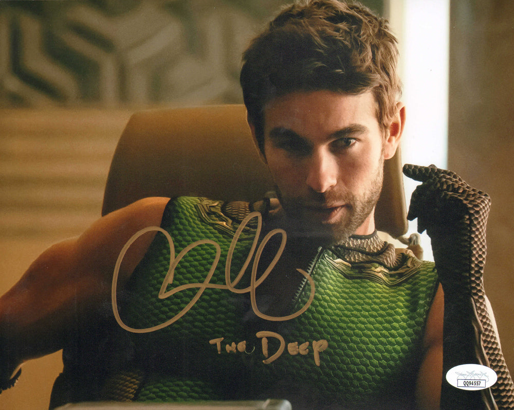 Chace Crawford as The Deep in The Boys (JSA) Signed 8x10 Photo with Character Name