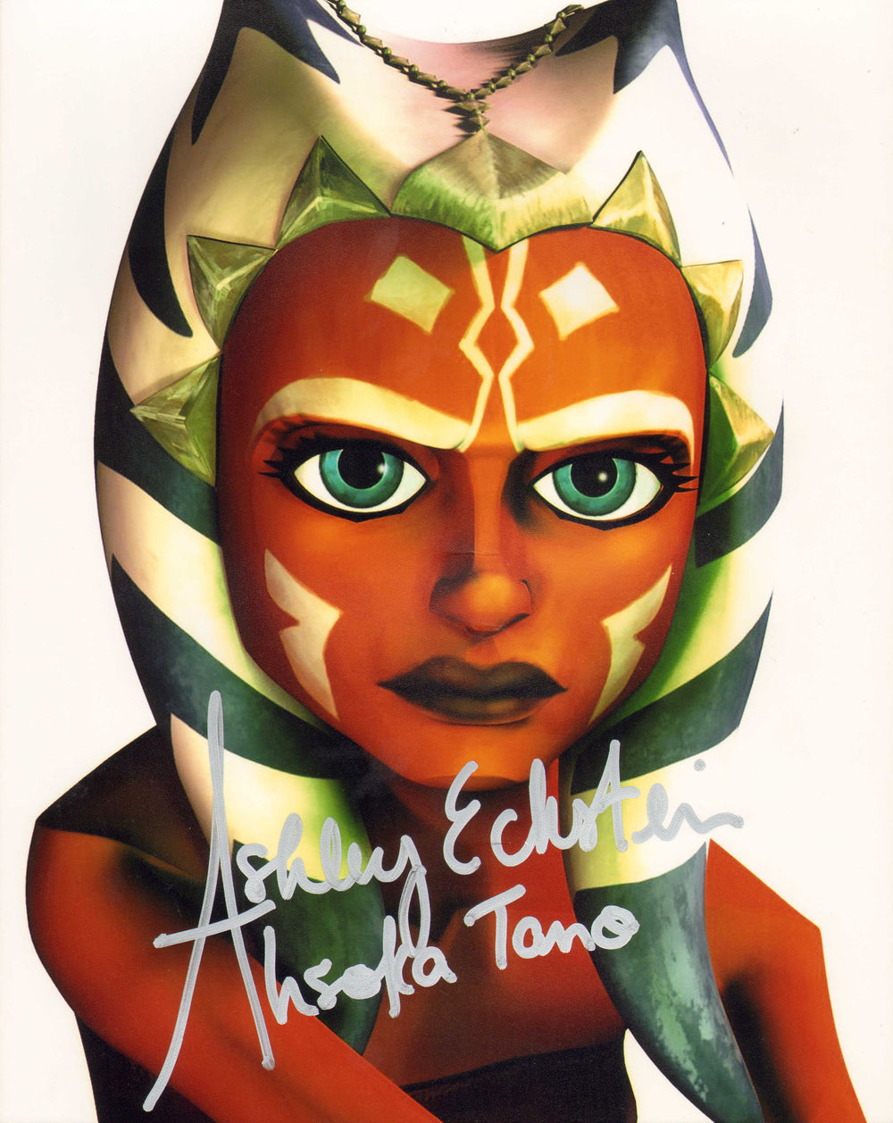 Ashley Eckstein as Ahsoka Tano in Star Wars: The Clone Wars Signed 8x10 Photo with Character Name