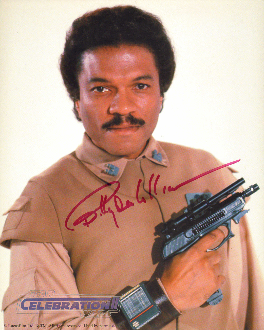 Billy Dee Williams as Lando in Star Wars: Return of the Jedi (Official Pix Celebration II) Signed 8x10 Photo