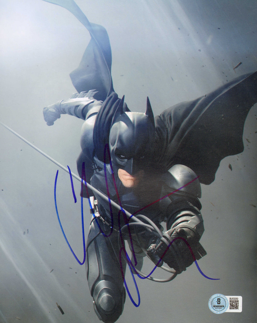 Christian Bale as Batman in The Dark Knight (Beckett) Signed 8x10 Photo