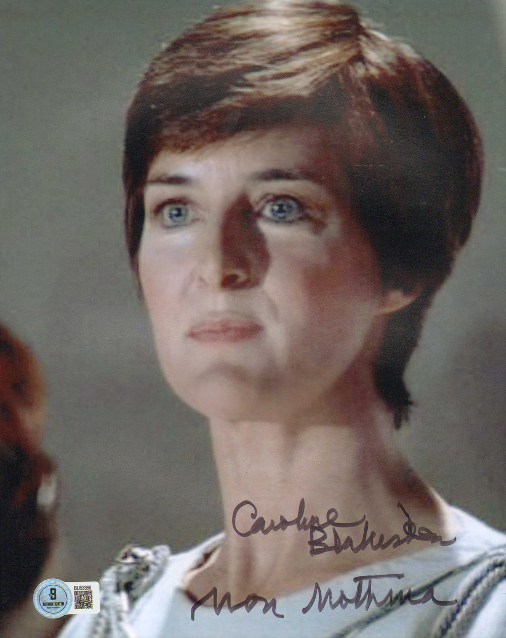 Caroline Blakiston as Mon Mothma in Star Wars: Return of the Jedi (Beckett) Signed 8x10 Photo with Character Name