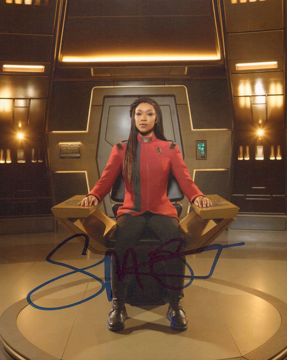 Sonequa Martin-Green as Micahel Burnham in Stark Trek: Discovery Signed 8x10 Photo