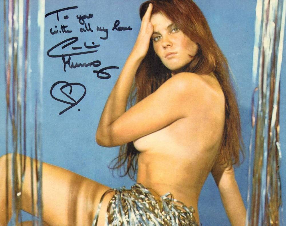 Caroline Munro from Starcrash, The Golden Voyage of Sinbad, & The Spy Who Loved Me Sexy Signed 8x10 Photo