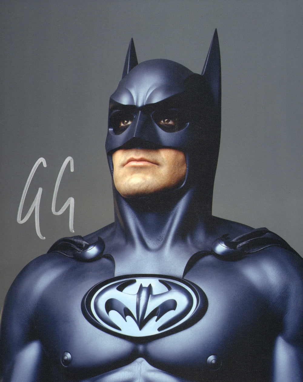 George Clooney as Batman in Batman & Robin Signed 8x10 Photo