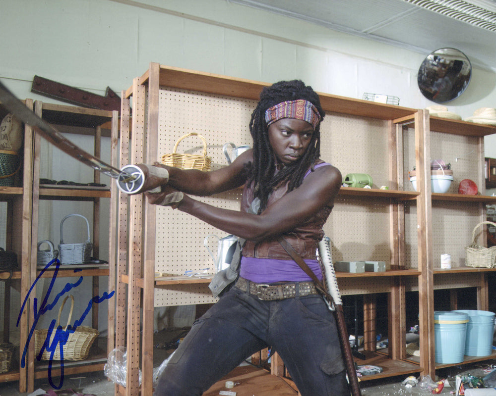 Danai Gurira as Michonne Hawthorne in The Walking Dead Signed 8x10 Photo