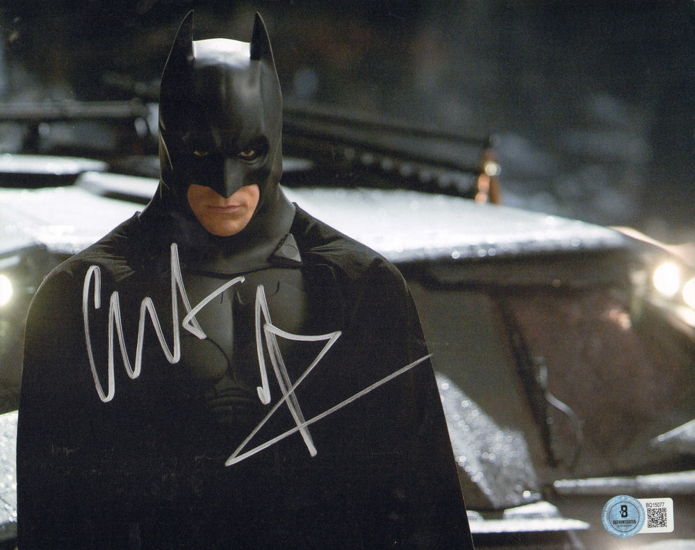 Christian Bale as Batman in The Dark Knight (Beckett) Signed 8x10 Photo