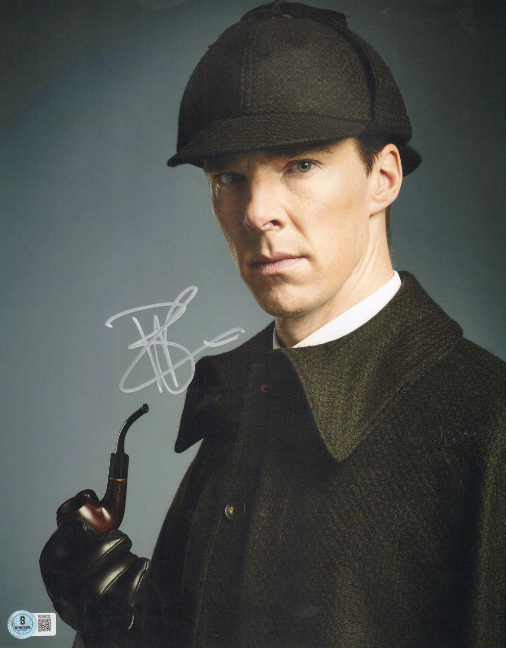 Benedict Cumberbatch as Sherlock Holmes in BBC's Sherlock (Beckett) Signed 11x14 Photo