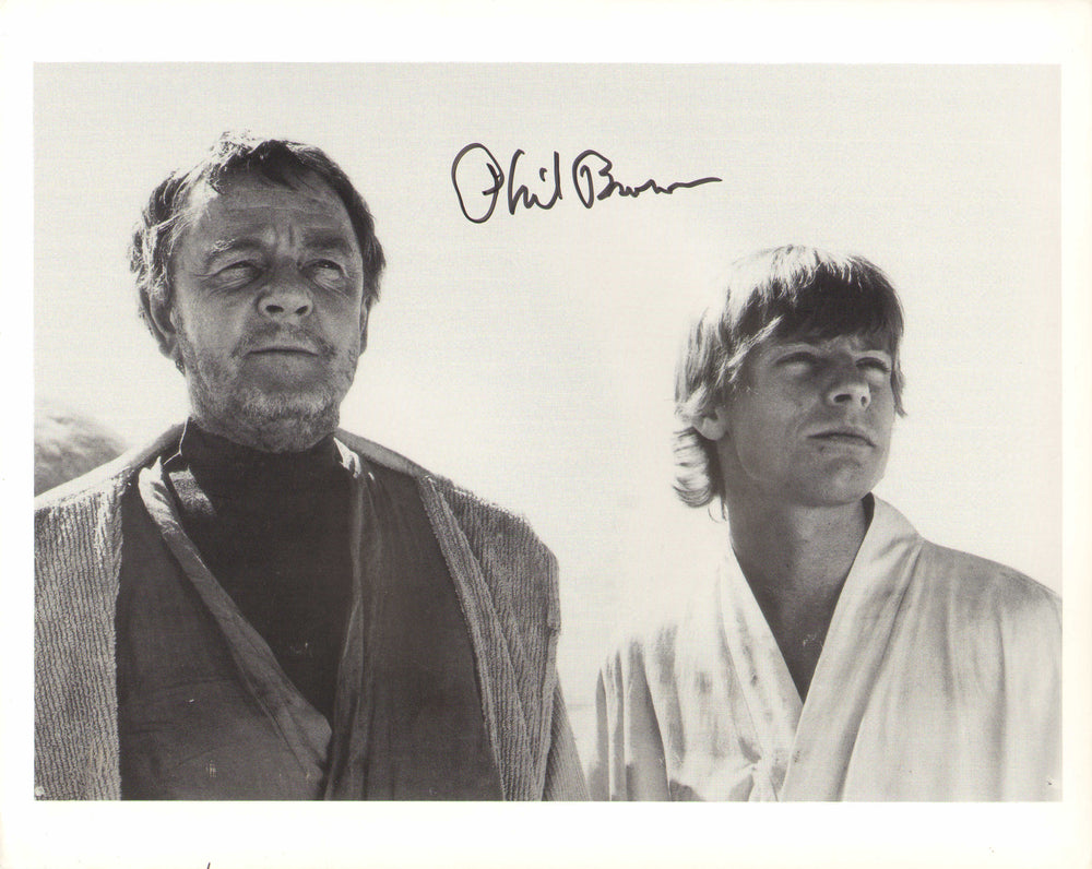 Phil Brown as Uncle Owen in Star Wars: A New Hope Signed 8x10 Photo