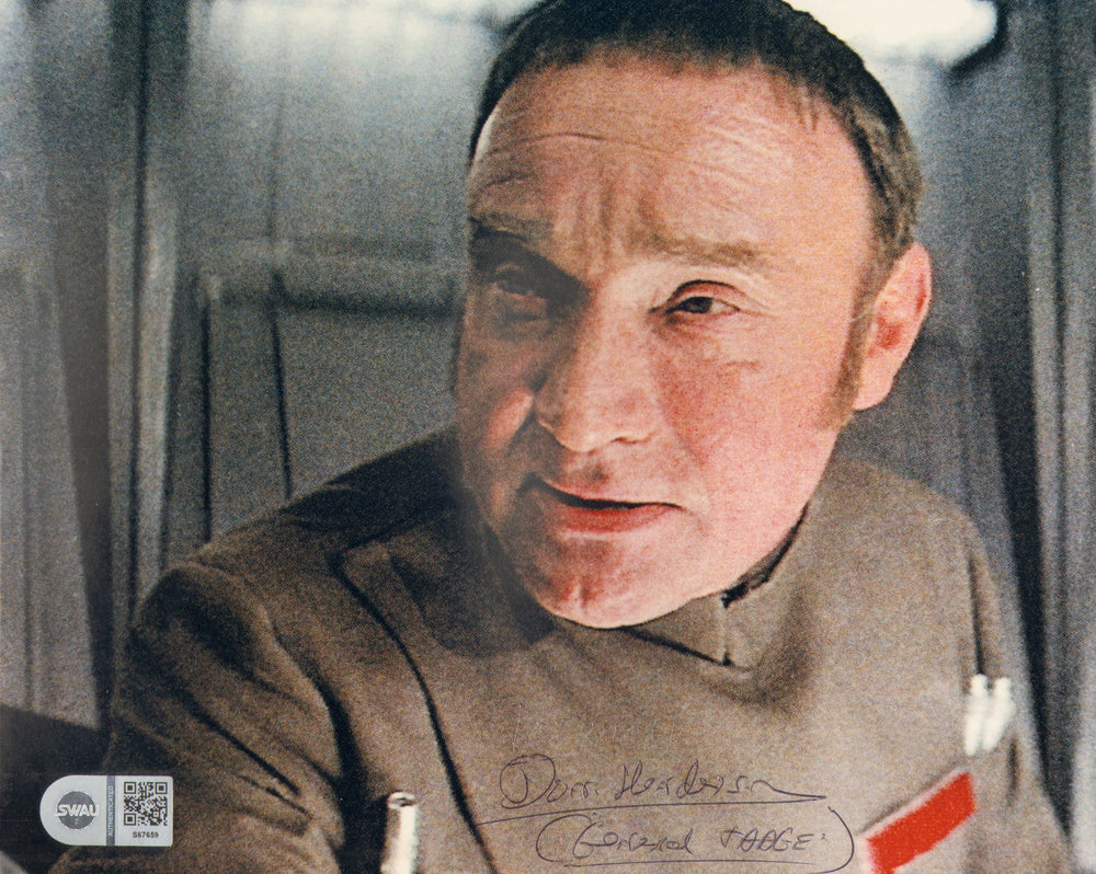 Don Henderson as General Tagge in Star Wars: A New Hope (SWAU) Signed 8x10 Photo with Character Name