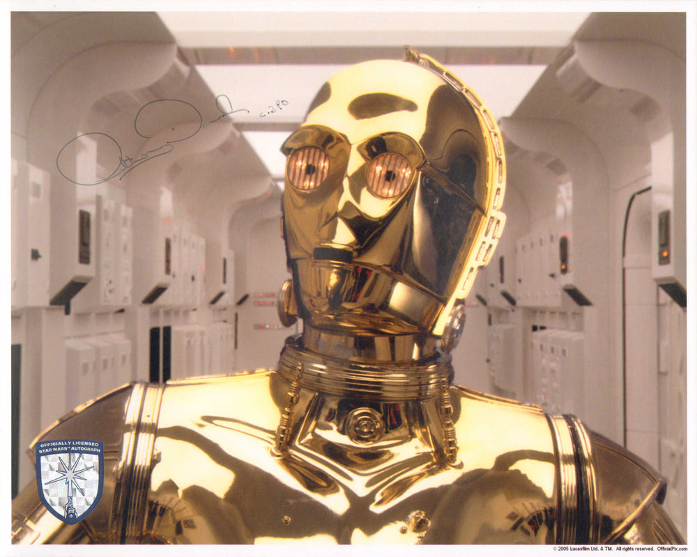 Anthony Daniels as C-3PO in Star Wars: A New Hope (Official Pix) Signed 8x10 Photo with Character Name