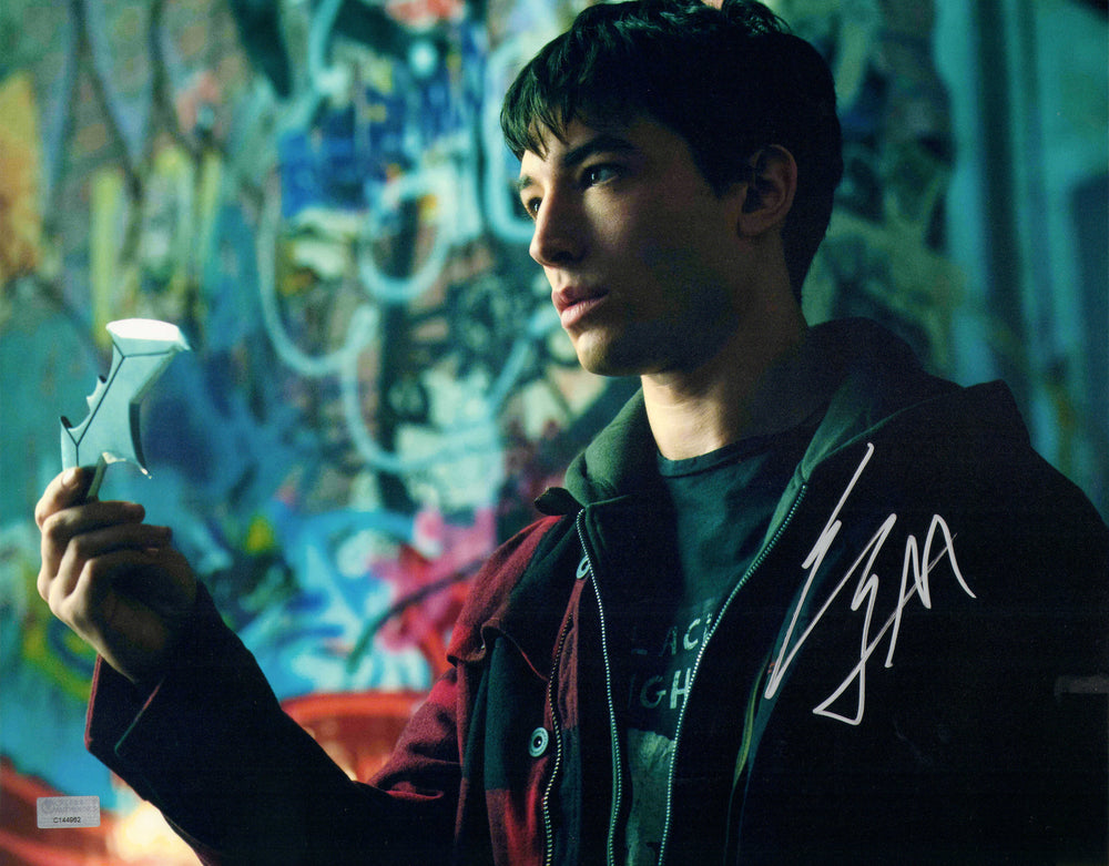Ezra Miller as Barry Allen / The Flash in The Flash (Celebrity Authentics) Signed 11x14 Photo