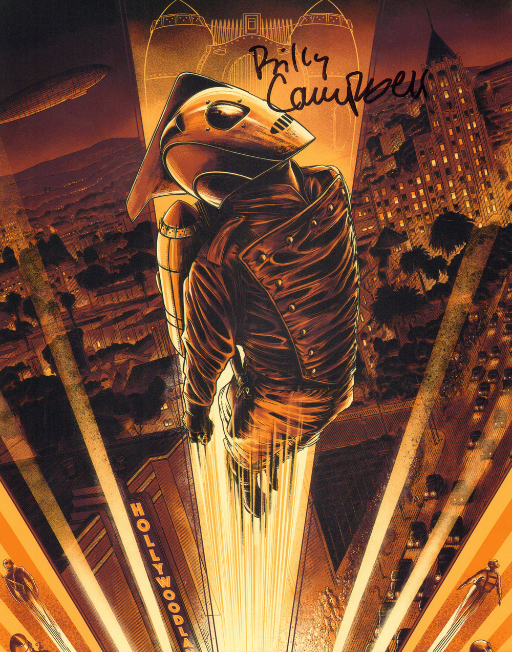 Billy Campbell as Cliff Secord in The Rocketeer Signed 11x14 Photo