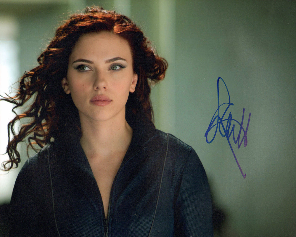 Scarlett Johansson as Black Widow in Iron Man 2 Signed 8x10 Photo