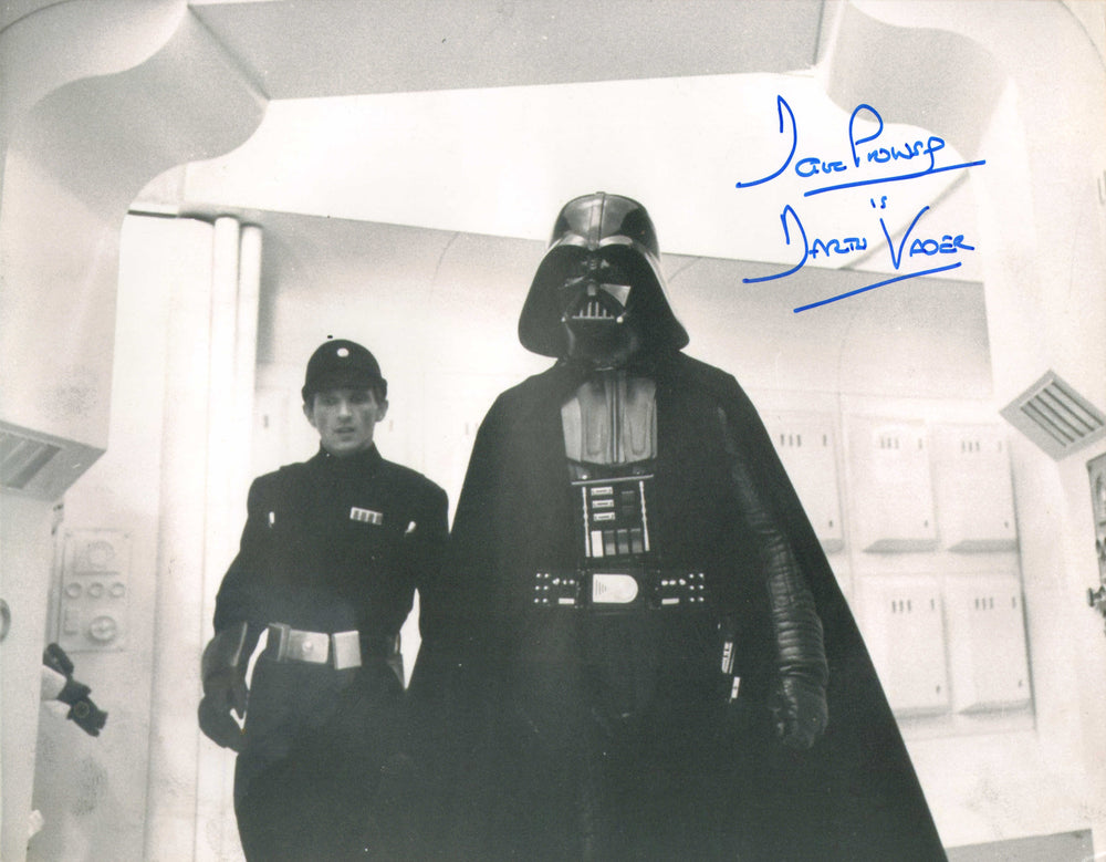 Dave Prowse as Darth Vader in Star Wars: A New Hope Signed 11x14 Photo with Character Name