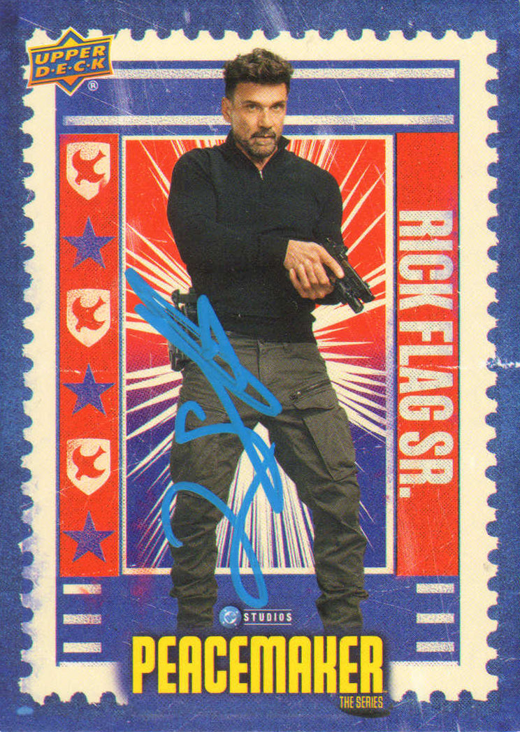 Frank Grillo as Rick Flag Sr. in Peacemaker (SWAU) Signed Upper Deck Trading Card