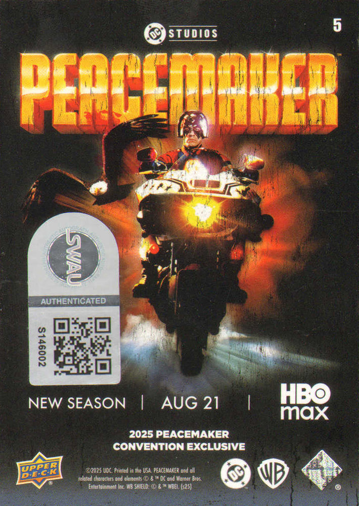 
                  
                    Frank Grillo as Rick Flag Sr. in Peacemaker (SWAU) Signed Upper Deck Trading Card
                  
                