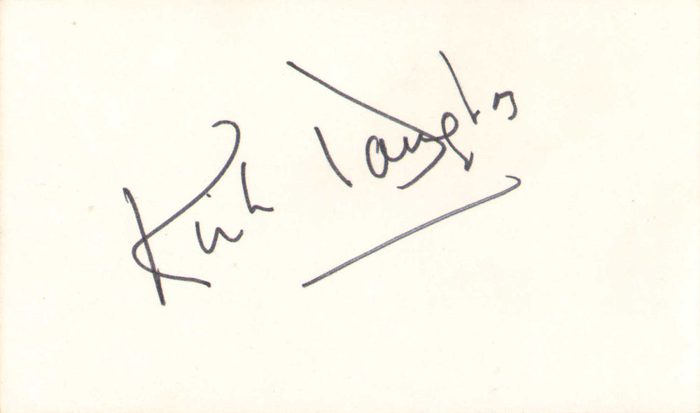Kirk Douglas from Spartacus (SWAU Authenticated) Signed 5x3 Index Card