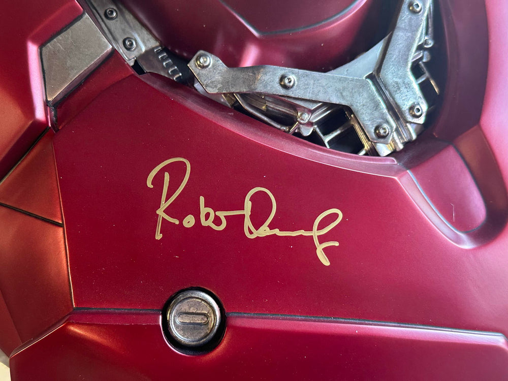 
                  
                    Iron Man Mark III Life-Size Bust Armor by Sideshow (SWAU) Signed by Robert Downey Jr.
                  
                