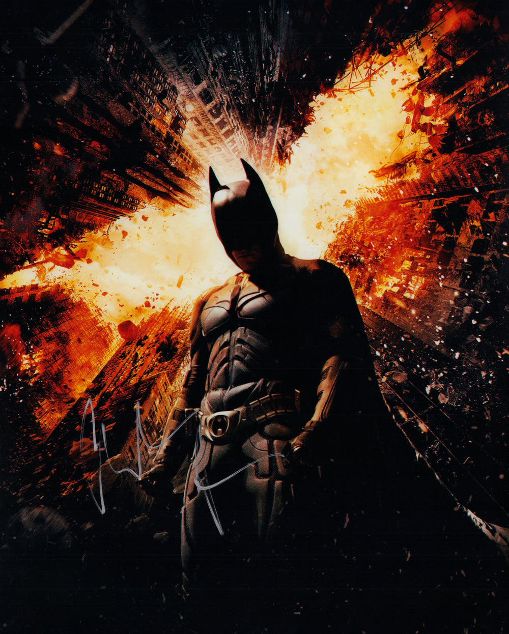 Christian Bale as Batman in The Dark Knight Rises Signed 16x20 Photo